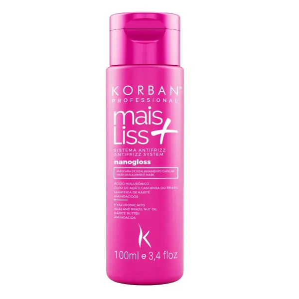 Korban Mais Liss+ Nanogloss – Professional Straightening Treatment 100ml